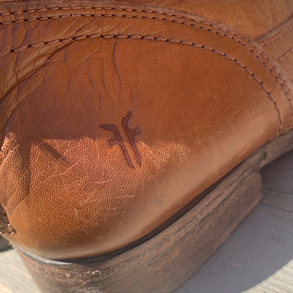 Frye Cognac Leather Boots - Picture 4 of 5